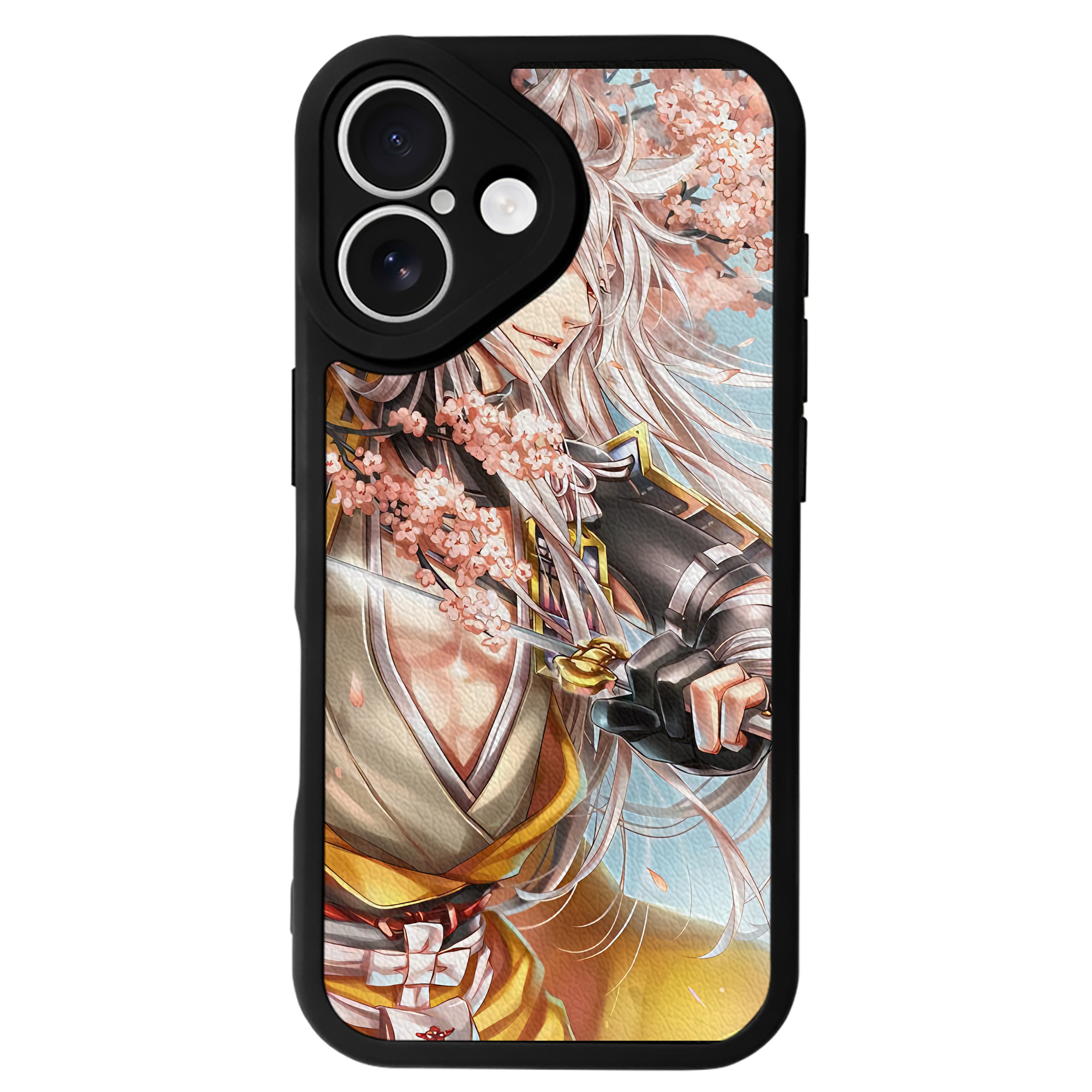（画像用） 刀剣乱舞 Touken Ranbu 【iPhone 16シリーズ対応】シリコンスマホケース（レザー調） 材質：シリコン
